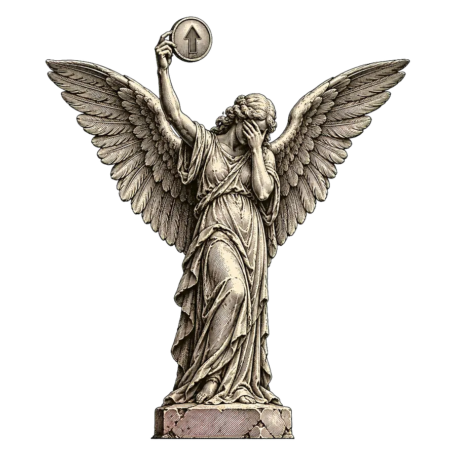 Engraving of a weeping angel on a tomb